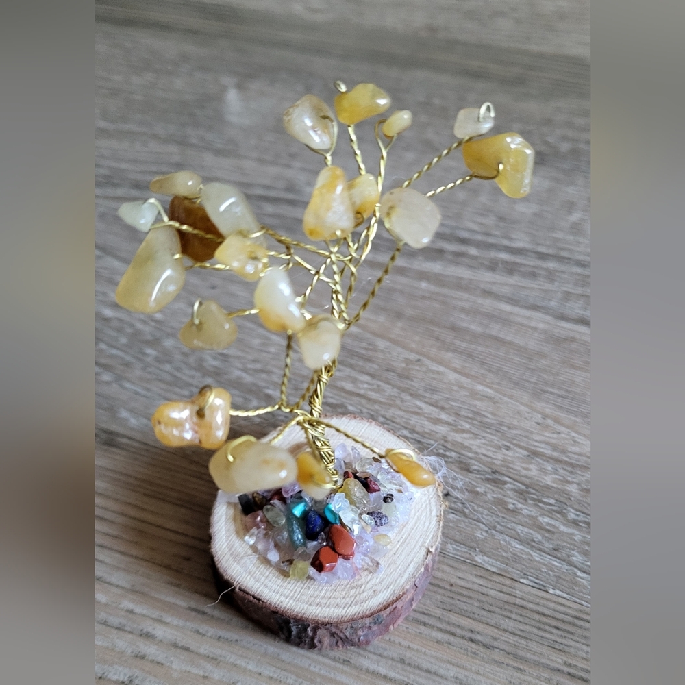 Gemstone Yellow Aventurine Tree Of Life